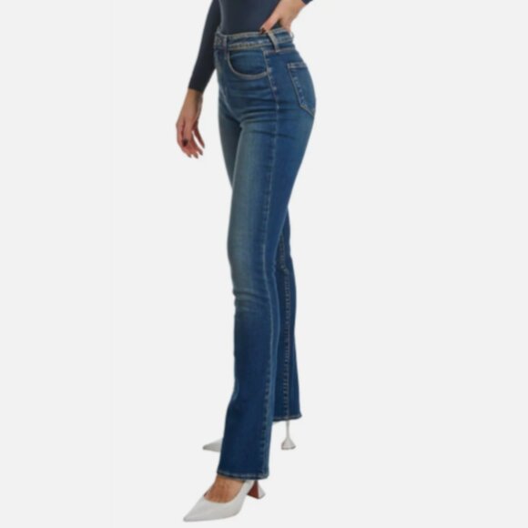L'Agence Oriana High Rise Straight Leg Jeans Monterey Wash 25 - Picture 1 of 15
